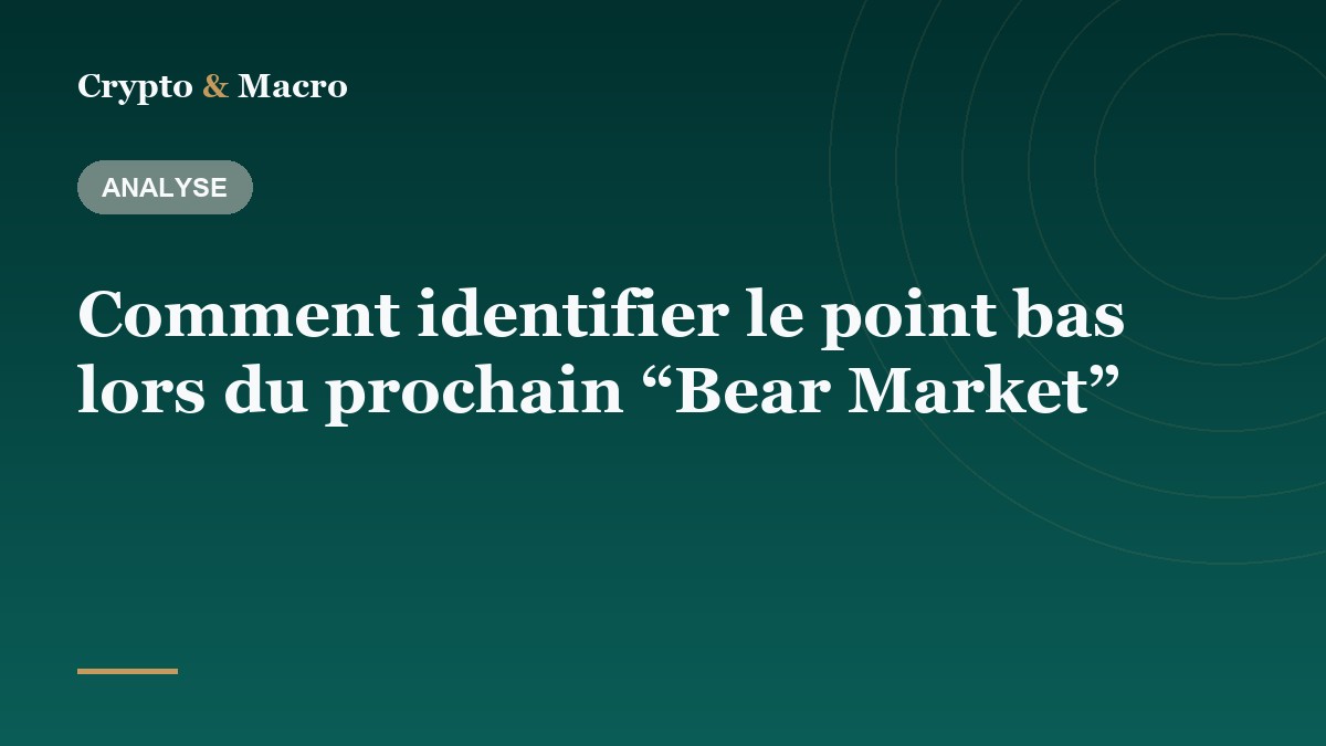 Comment identifier le point bas lors du prochain “Bear Market”